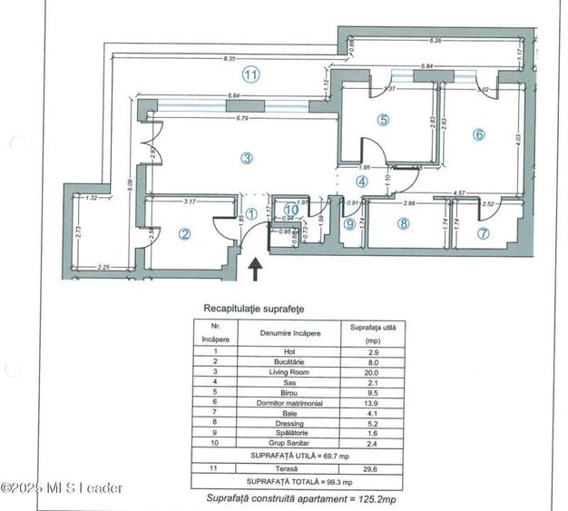 Apartament 3 camere ,99,3 mp, h pipera lake - 19
