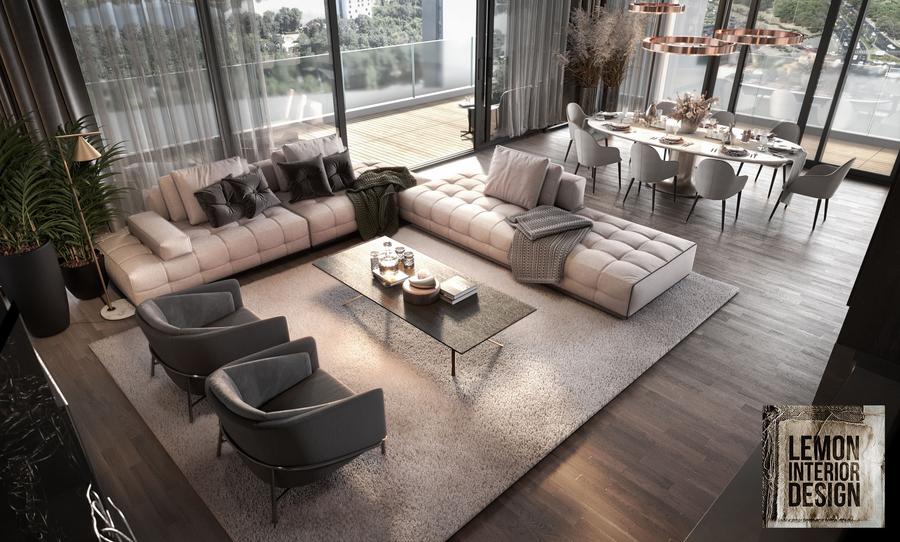 Apartament nou cu 2 camere de vânzare // One Lake Club - 1