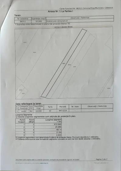 Teren de 10000 mp, în Căteasca