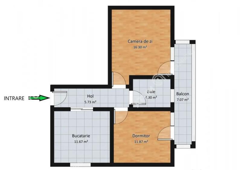 Apartament modern cu 2 camere decomandate la etaj 1 zona Arh - 1