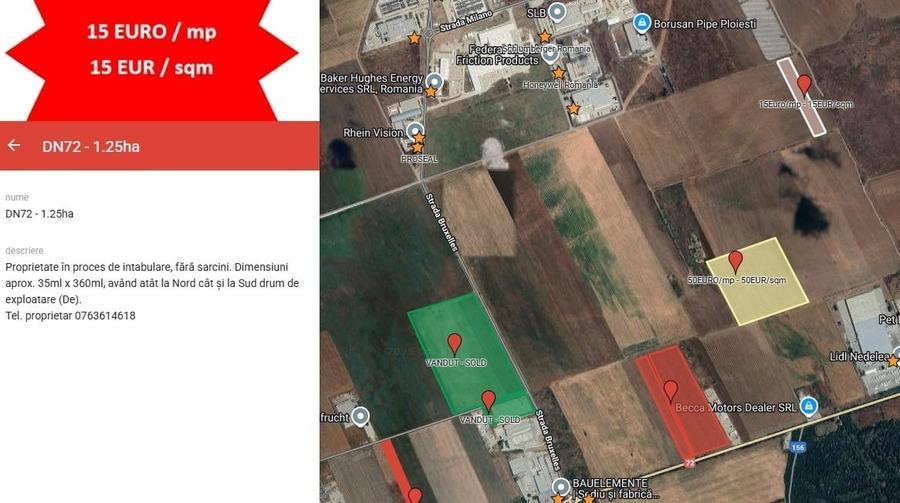 teren Parc industrial Ploiesti DN72 min. 2ha - 3