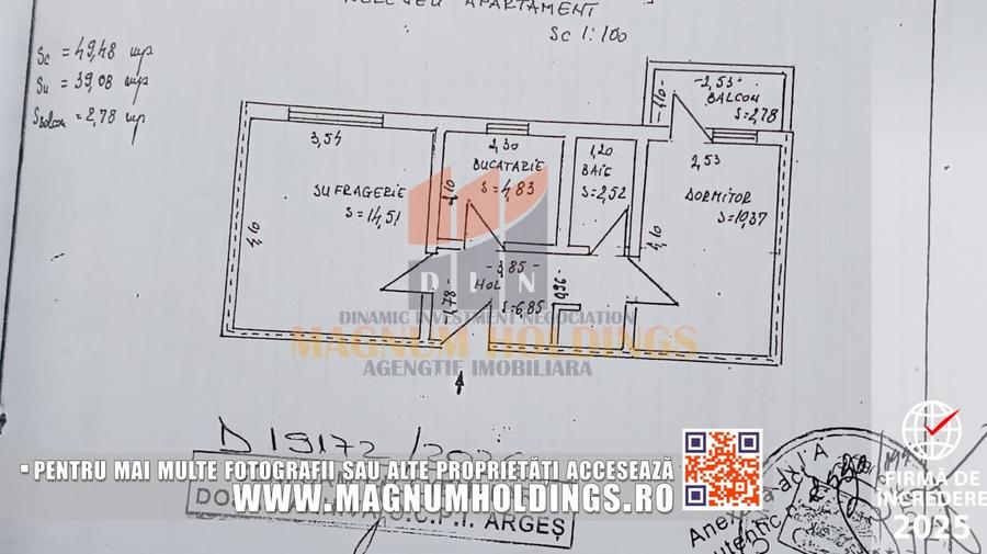 Apartament 2 camere, cf. 2, Trivale, parter, cu balcon - 8