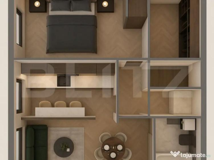 Apartamente moderne cu 2 camere, balcon si dressing - bloc n - 2