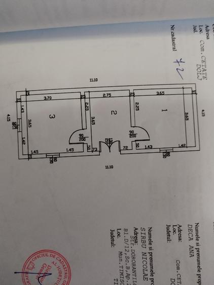 Teren Construcții intravilan de 1936 mp, în Cetate