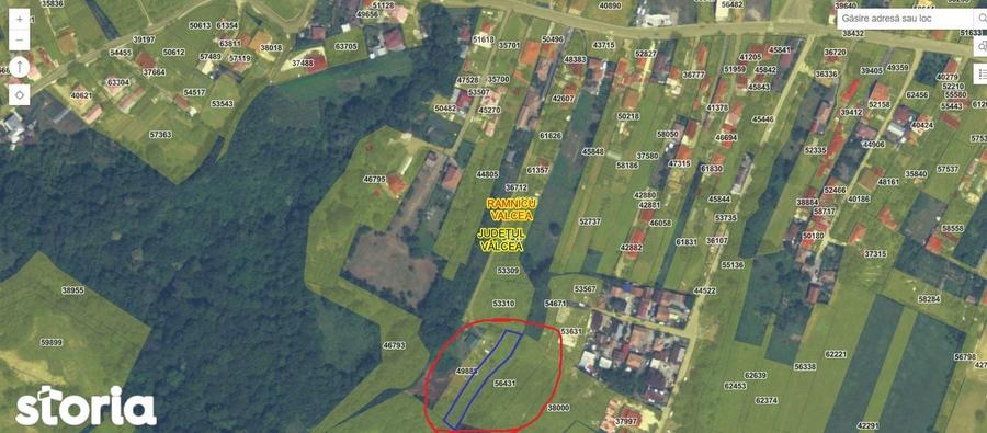 Teren intravilan Rm. Valcea, str. Morilor 1.070 mp - 1