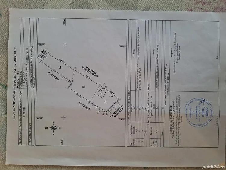 Vand casa+teren intravilan de 2400mp,25 euro mp,com Calinesti,sat Ciocanesti - 2