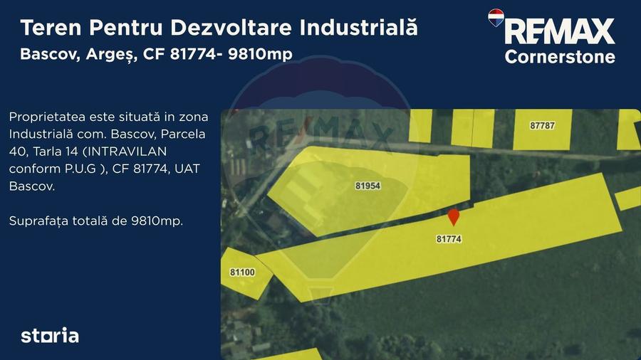 Teren industrial intravilan 9.810 mp Bascov, acces A1, E81 - 4