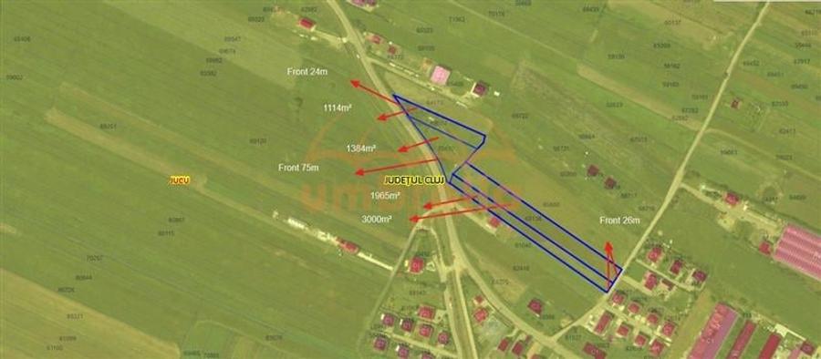 Teren de vanzare Jucu de Mijloc Intravilan 7.463m&Acirc;˛/43&acirc;Ź m&Acirc;˛ - 1