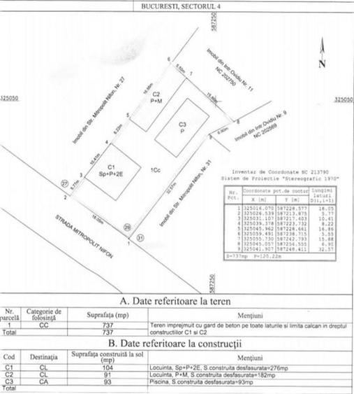 Corp vila, ideal locuinta, cu piscina si curte proprie in centru, Bucuresti - 37