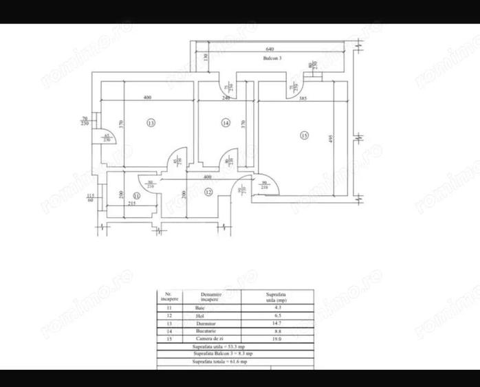 Apartament 2 camere, decomandat, 61 mp, cartier Veteranilor, parcul N. Romanescu - 1