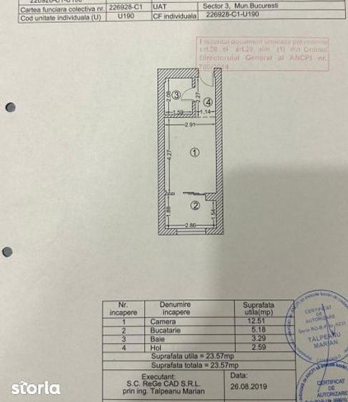 Garsoniera, 24mp, centrala proprie, metrou, AC, Palladium Residence - 7
