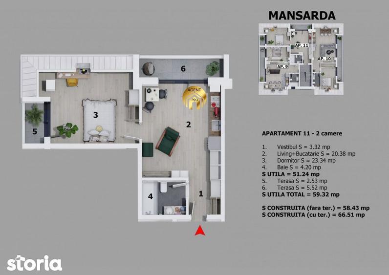 Apartament 2 Camere cu Balcon - Prima Inchiriere - Disponibil Imediat - 4