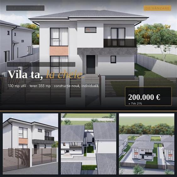 VILA Individuala, 4 cam, 2026,  incalzire in pardoseala, deosebita - 1