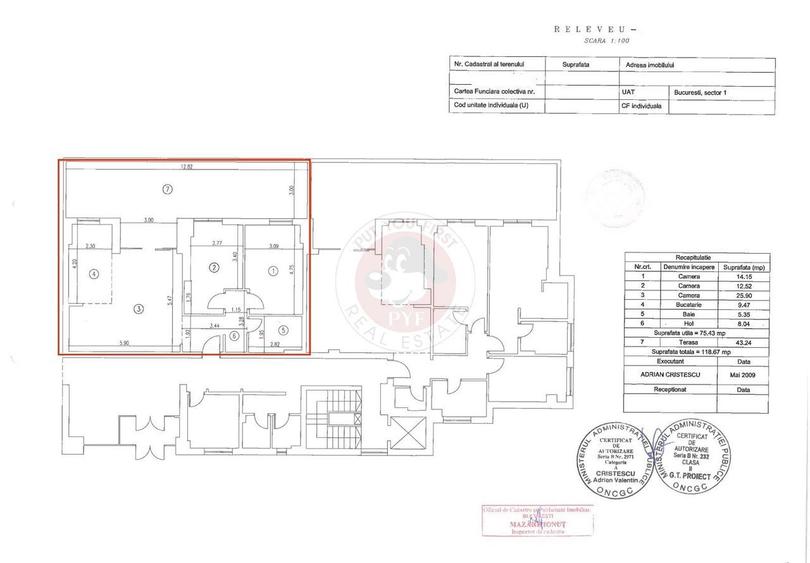 Sevastopol | 3 camere | Bloc 2009 | Decomandat | 119mp | B13042 - 7