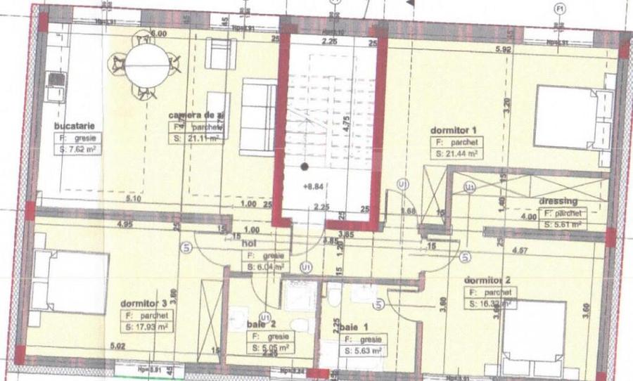 Apartament de 4 camere, 107mp utili, ULTRACENTRAL, Bulevardu - 11