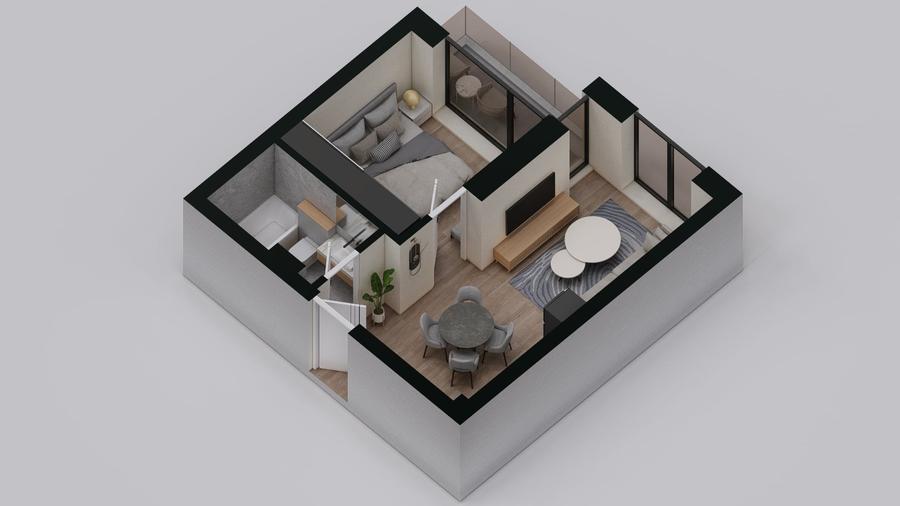 Studio Dublu | Zona de noapte separată | 3m Înălțime  - AVANGARDE FOREST - 6