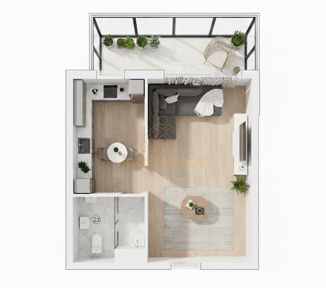 Garsoniera Mamaia Sat Gaz 2 Lifturi Bloc Nou Mobilata si Utilata - 13