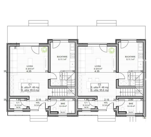 Braytim | Case insiruite | 4 camere | Strazi asfaltate | Comision 0% - 19