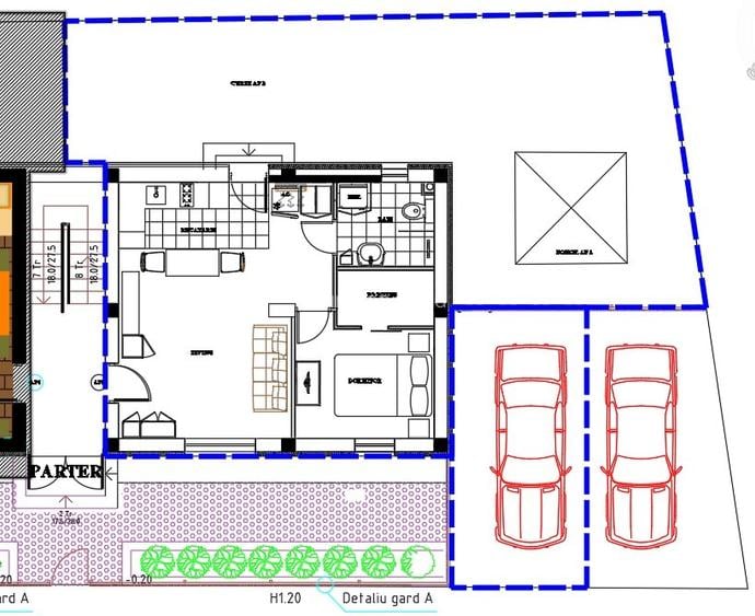 Proprietar, inchiriez apatament 2 camere cu curte, parcare , zona Giurgiului