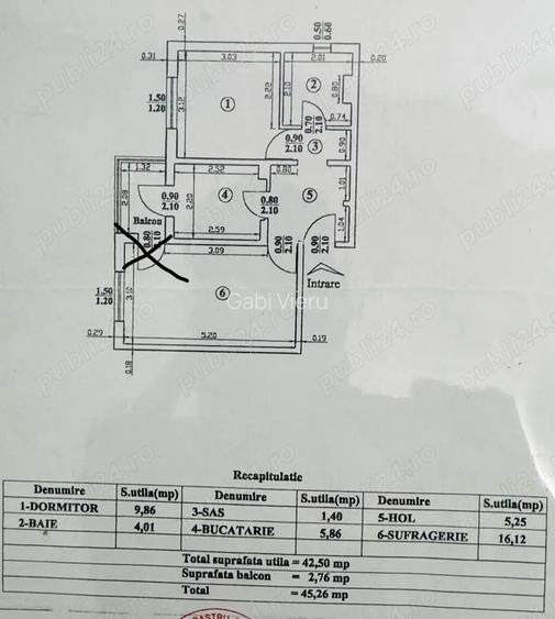 Apartament 2 camere Galata