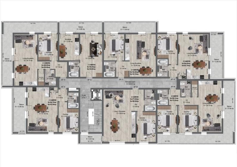 VANZARE APARTAMENT  CU 2 CAMERE  BLOC NOU MAGNOLIA VILLAGE - 2