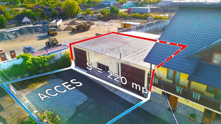 Spatiu industrial / 220mp i 5m de inchiriat front stradal / acces TIR Spatiu industrial / 220mp i 5m de inchiriat front stradal / acces TIR