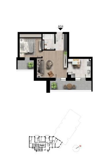 Apartamente 2 camere cu terasă în Militari Direct de la dezvoltator, lângă metrou - 3