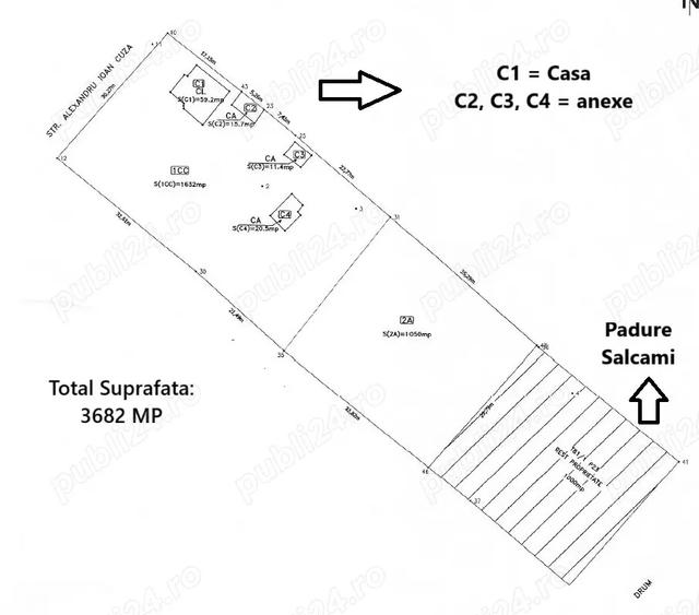 Casa cu teren 3.682 mp, sat Radu Voda (com. Lupsanu, jud. Calara?i) - 3