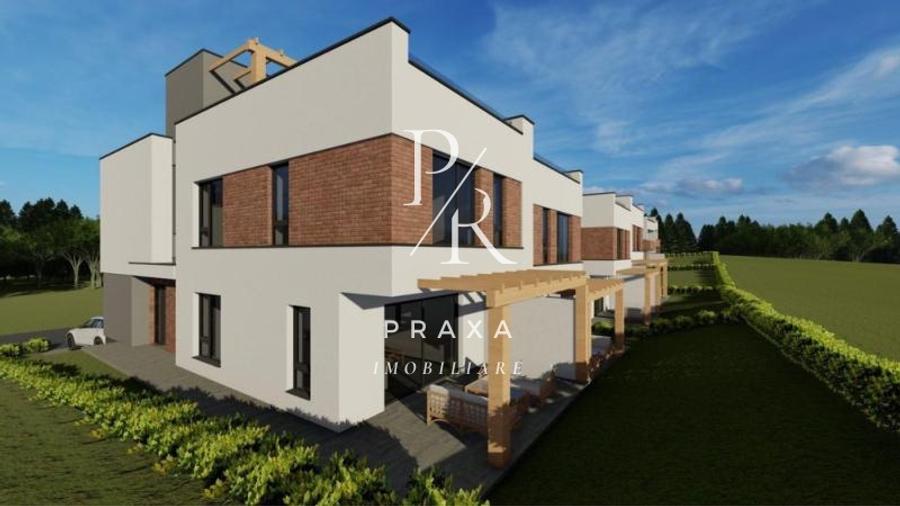 Casa cuplata de vanzare, 119mp, 2 terase, gradina, zona strada Crizantemelor! - 1