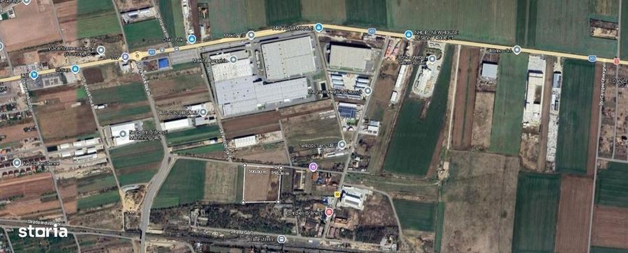 Teren industrial 23.239 mp, 150 m deschidere Str. Lavandei, Branesti - 1