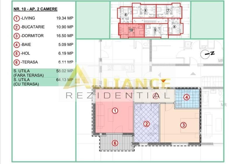 Apartament 2 camere Primarie Popesti 64 mp - 16
