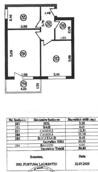 Apartament cu 2 camere decomandat în Bragadiru