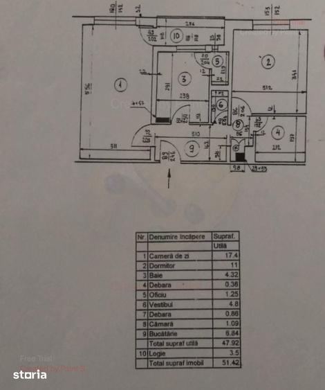 Apartament cu 2 camere decomandat în Tudor Vladimirescu