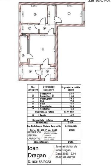 Apartament 3 Camere | Obor | Semidecomandat| Balcon | Necesita Renovare | Metrou - 1