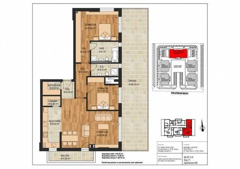 Apartament penthouse in Tractorul - 8