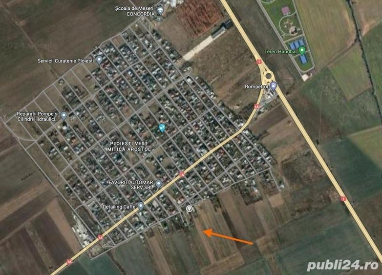 Teren de 5000 mp, în Vest