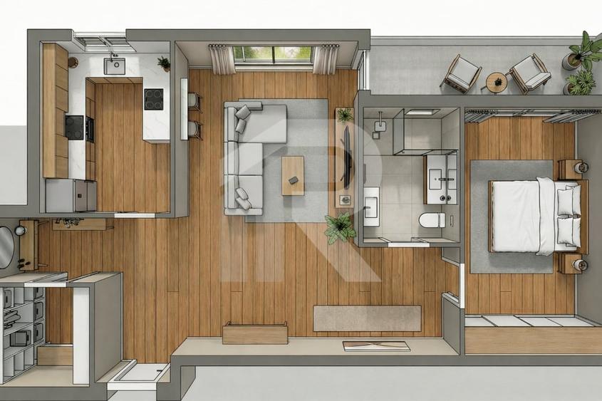 Apartament 2 Camere | 400m pana la Metrou Parc Drumul Taberei - 2