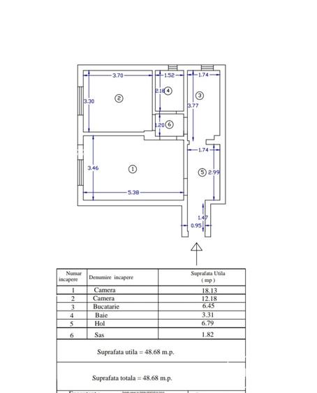 COPOU – GAUDEAMUS – Etaj 1, Apartament 2 camere. - 2