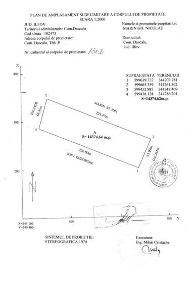 Teren de vanzare in comuna Dascalu - 1