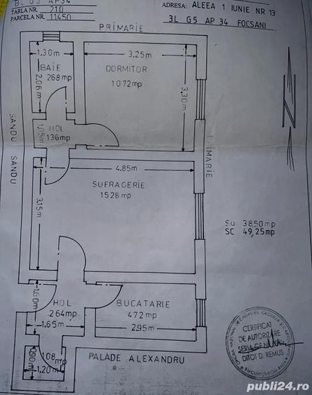 Apartament 2 camere semidecomandat ideal pentru locuit sau investi?ie - 1