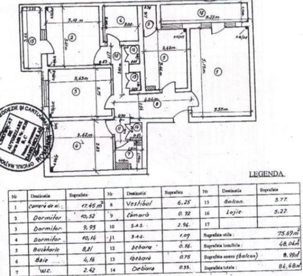 Vanzare apartament semicentral, 4 camere - 4