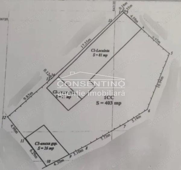 Se vinde teren 403 mp , cu imobil din 1960 , str. Patriei , Centru. - 4