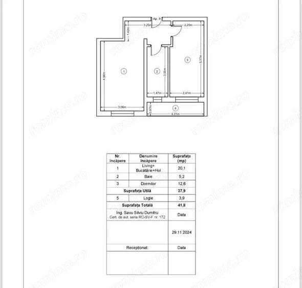 Apartament nou, 2 camere, 41,8 mp, Zona Ipotesti - 1