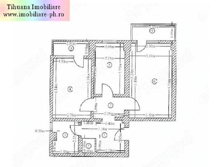 Apartament cu 2 camere decomandat în B-dul București