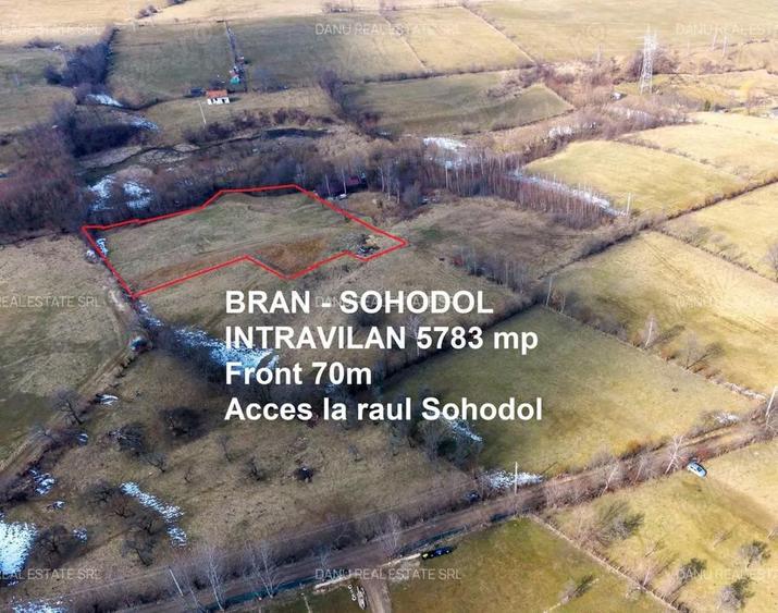 Comision0%Bran Sohodol intravilan 5783,acces rau Sohodol,front 70m - 5