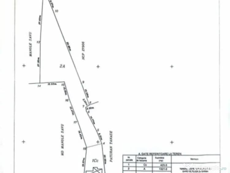 Casa cu 2 camere demolabila, suprafata teren 1700mp + super - 2