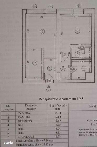Apartament 2 camere Baza 3 - 1