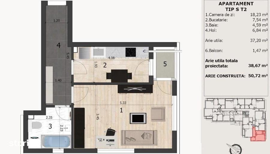 Garsoniera de vanzare bloc nou in constructie - 2