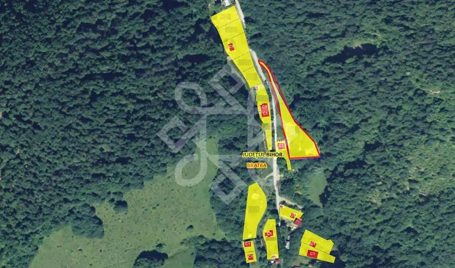 Teren pentru casa de vacanta pe Valea Bratcutei, Bihor - 1
