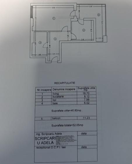1 camera decomandat- 52 mp - etaj 1 - Valea Lupului -parcare-  79500 euro - 7